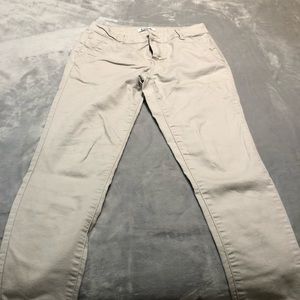 D.jeans khaki ankle pants